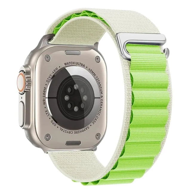 Correa De Nylon Alpine Unisex M / L 38 / 40 / 41 mm Para Apple Watch Ultra Compatible Con Serie 8 / 7 / 6 / 5 / 4 / 5