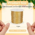 thumbnail image 2 of 2pcs 219 Yards Metallic Needlework Thread Metallic Embroidery Machine Thread 0.2mm Gold Jewelry Thread Silver Craft String for Embroidery Garment Sewing Needlework Crafts, 2 of 7
