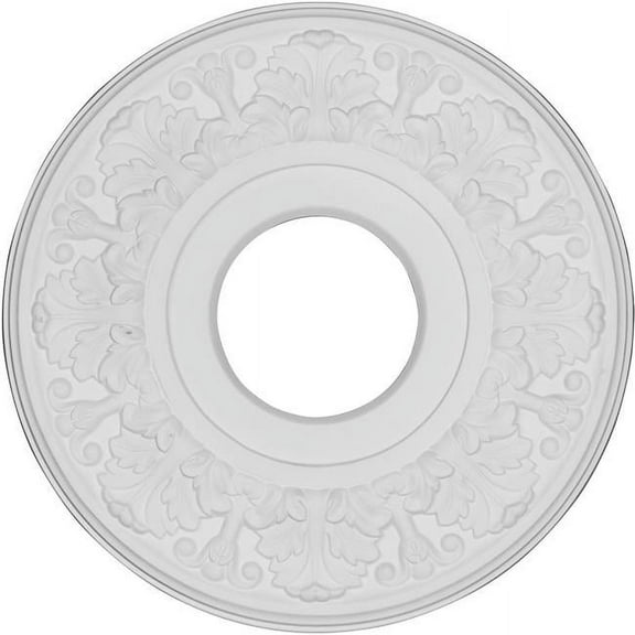 11 1/2" OD x 3 1/2"ID x 1"P Apollo Ceiling Medallion, Primed
