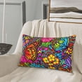 thumbnail image 5 of Lsque Butterfly Garden Pattern Pillow Case – Soft & Cozy Throw Pillow Cover, Hypoallergenic Cushion Case for Sleeping Women with Envelope Closure-20"x30", 5 of 6