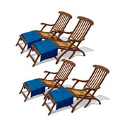 Beistle Tropical Cruise Buffet First Class Deck Chairs Wall Props Decoration