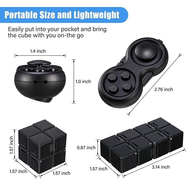 Set Fidget Toy portátil HUOGUO Infinity Cube con controlador