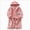 Pink 0626, variant on Boys Girls Kids Flannel Bathrobe,Soft Hooded Sleep Robe with Waist Tie,Cozy Cartoon Pattern,for Boys Girls 12 18 Months 2T 3T 4T 5T 8T,All-Season Loungewear Toddler Pajamas,Light Pink,Size 3-4T