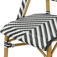 thumbnail image 6 of Furniture of America Tahit Outdoor Dining Chair - Faux Rattan - Set of 2 - Armless - Black, 6 of 9