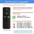 thumbnail image 2 of TX028C-S Ceiling Fan Remote Control Replacement for Hampton Bay Home Decorators Collection, 3-Speed Light Dimmer and Color-Changing, 4 Dip Switches Replacement for A25-TX028C-S (Remote Only), 2 of 8