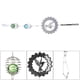 thumbnail image 5 of Cute Wind Chimes Metal Wind Chime, Decoración necesaria Hermosa adición Metal Music Spiral Crystal Ball Wind Chime para interiores y exteriores Wind Chimes, Metal Music Wind ANGGREK Otros, 5 of 8