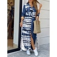thumbnail image 4 of Oyyn Women's Loose Long Sleeve Shirt Dress, Casual Ankle Length Dress M, 4 of 6