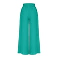thumbnail image 5 of Posijego Womens Wide Leg Pants High Waist Drawstring Lounge Pants Loose Flowy Beach Pants with Pockets, 5 of 7
