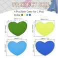 thumbnail image 2 of Uxcell Tennis Racket Vibration Dampener, Soft Silicone Racket Shock Absorber for Tennis Racquet String - Heart Shaped Light Green/Green/Sky Blue/Navy Blue, 2 of 6