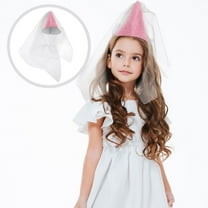 GETAJGHSD Pink Princess Cone Hat Adult Party Hats Mesh 1Set
