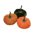 thumbnail image 4 of 3 calabazas de Acción de Gracias, calabazas de terciopelo, calabazas artificiales decorativas rústicas, calabazas de para fiestas, bodas en Estilo C, 4 of 8