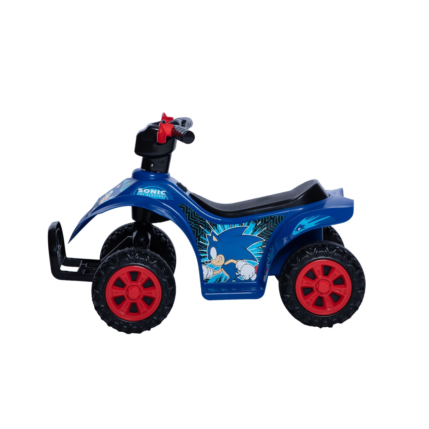 Sonic ATV Quad, 6V Battery Powered Ride On for Kids Ages 1.5+, Blue