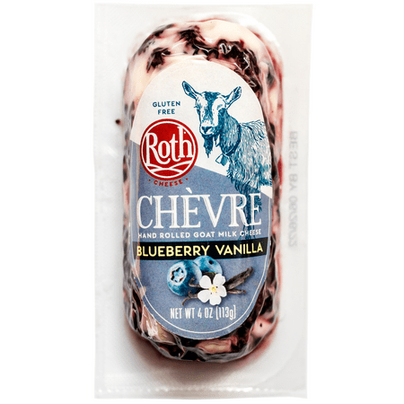 Roth Chèvre Blueberry Vanilla Fresh Goat Cheese Log 4 oz