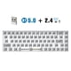 thumbnail image 3 of Purple Kit de teclado mecánico personalizado con intercambio en caliente de 68 teclas Bluetooth 2,4g Ciy de modo dual, 3 of 5