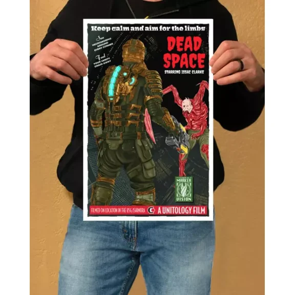Dead Space - Vintage Movie Style Print NO FRAMED POSTER, Home Decor, Vintage Art Print, Haging Poster, Cute Birthday Gift, Wall Art