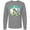 AC-Heather Grey, variant on Inktastic Cat Nap Cute Sleeping Cat Long Sleeve T-Shirt
