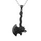 thumbnail image 2 of Punk Rock de material acero inoxidable dragón hacha colgante con forma de collar de cadena joyería para hombres regalos Negro Salvador Collar colgante, 2 of 9