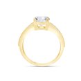 thumbnail image 5 of 1 2/3 Ct Round Cut Lab Created Moissanite Diamond Solitaire Engagement Wedding Ring In 14K Yellow Gold Plated Sterling Silver(G-H Color,1.66 Cttw)-6.5, 5 of 8