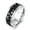 Silver&Black, variant on 8mm Black Spinner Chain Bands Men's Stainless Steel Silver, Black Ring Size 7-13