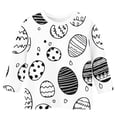thumbnail image 5 of Blusas y camisas de cuello redondo y manga larga para niños, blusas/camisas de poliéster con estampado de corazones, mangas 3/4 y cuello redondo, elegantes e informales., 5 of 5