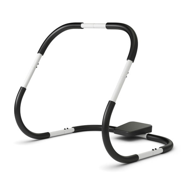 Patiojoy AB Fitness Trainer Abdominal & Core Strength Exercise Cruncher w/ Padded Headrest White