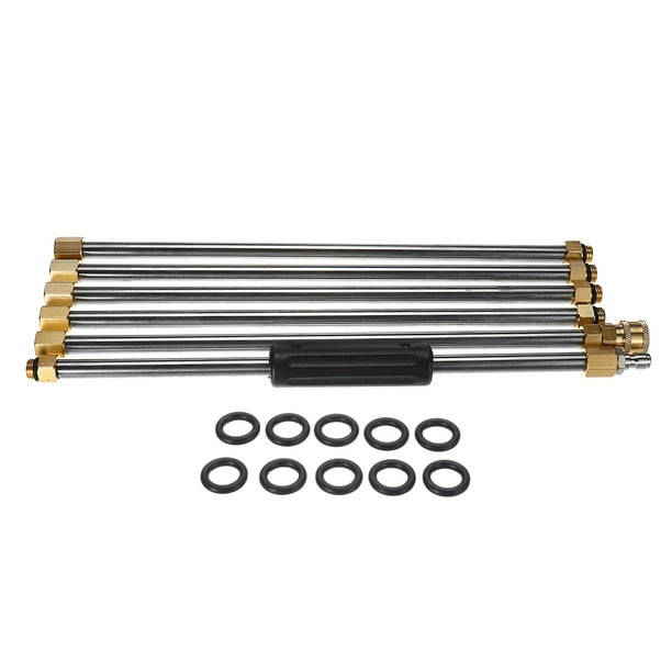 6pcs 1/4 Inch High Pressure Washer Extension Wand For Pressure Washer