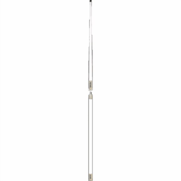 Antenne Numérique VHF Antenne Radio 532-VW-S Série 500; pour Utilisation avec Radio Marine VHF; Monopôle; Longueur 16 Pieds; Gain 10dB; Blanc