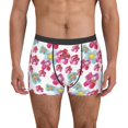 thumbnail image 4 of Wukai Watercolor Flowers Print Men’s Underwear Breathable Boxer Briefs,&nbsp;Moisture Wicking & Breathable-, 4 of 7