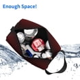 thumbnail image 4 of Uemuo Red Geometric Pattern Portable Toiletry Bags with Handle, Waterproof travel Make up Bags for Women, Large Capacity Travel Cosmetic Bags, 4 of 9