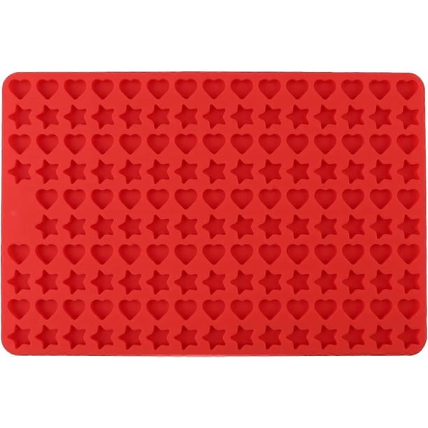 Chocolate Candy Molds,148 Cavity Star &Love Shape Food Grade Silicone Molds Tray for Dog Biscuit Or Treat Candy, Gummy,Cookie(Star&Love)