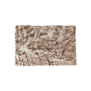 2 x 3 in. Fur Sheepskin Rug & Throw - Gradient Chocolate