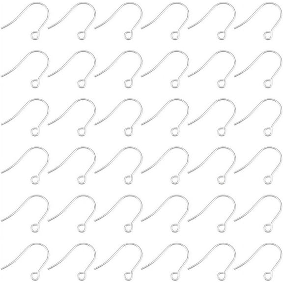 300Pcs Ear Wires 316L Surgical Stainless Steel Earring Hooks Metal Ear Wire with Horizontal Loop Earring Supplies for DIY Earring Jewelry Making 2mm Hole DIY
