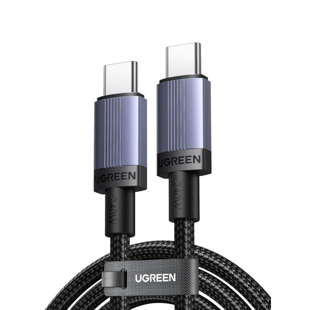 Cable USB C a USB C 3M UGREEN en Negro con Carga Rápida para Laptop y Dispositivos Compatibles