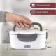 thumbnail image 2 of Electric Lunch Box-3 In 1 For Car/Truck, Portable Food Heater For Car/Office/Picnic, 24V And 12V&110V 40W, Stainless Steel Portable Container(gray), 2 of 5