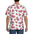 thumbnail image 3 of Bixox Men's Watermelon Printed Short Sleeve Skinny Athletic T-Shirt, 3 of 6