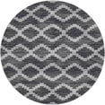 thumbnail image 2 of Addison Rugs Dream Shag Premium Machine Washable Transitional Tribal, Diamond Gray Round Rug, 8' x 8', 2 of 8