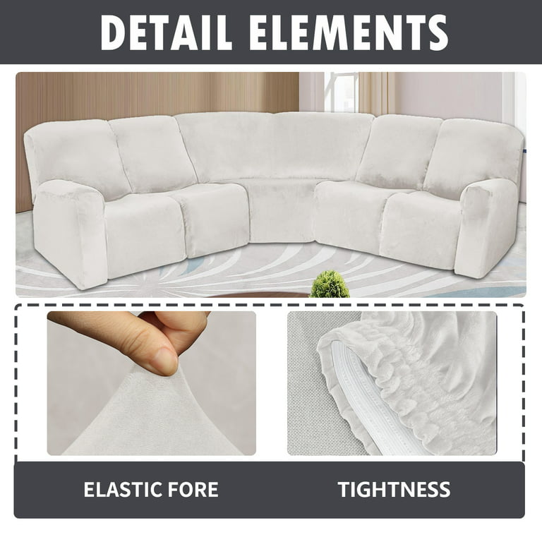Please Order 2Pieces if is L-shaped Corner Chaise Longue Sofa cubre sofa  Elastic Couch Cover Stretch Sofa Covers for Living Room