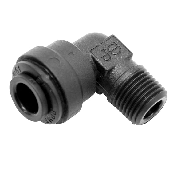 John Guest Fixed Elbow 1/4" Tube OD X 1/8" Thread NPTF