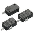thumbnail image 1 of Uxcell Microwave Oven Switch Oven Micro Door Switch 16A Normally Open Black 3Pcs, 1 of 4