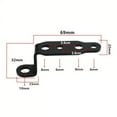 thumbnail image 5 of 2X Motorcycle Mount Bracket Holder Support Turn Signal Spot Fog Light Headlight, 5 of 11