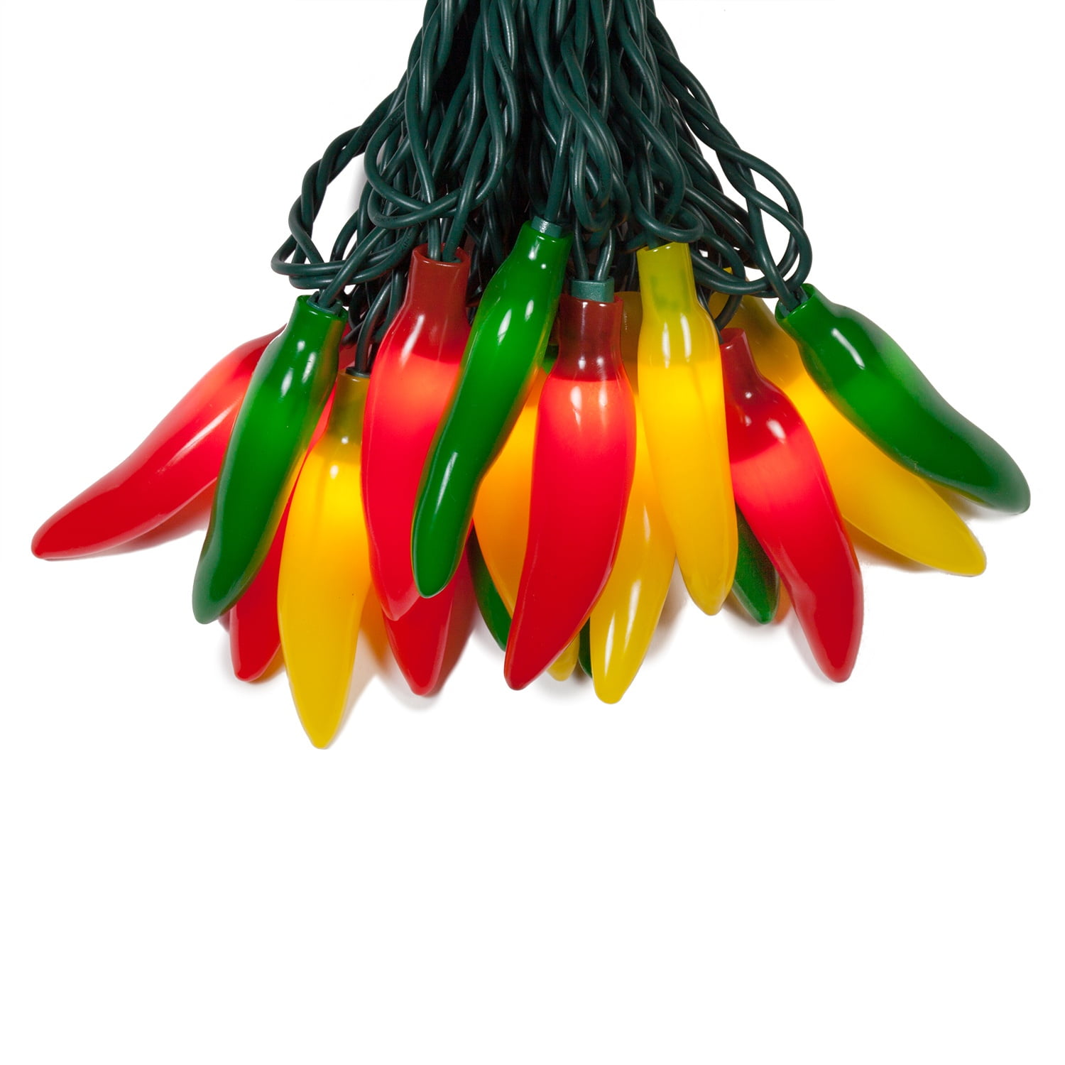20 Red Chili Pepper Battery Operated LED Kitchen String Lights 