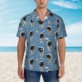 thumbnail image 2 of Pofeuu Cute Cartoon Astronaut Print Hawaiian Shirt for Men Sleeves Casual Button Down Summer Beach Dress Shirts T-Shirts,XX-Large, 2 of 7
