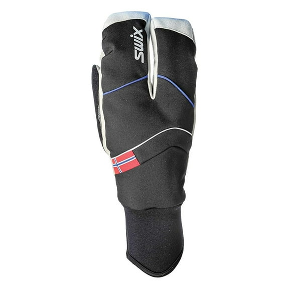 SWIX Adult Male Shield Split Mitt, Color: Black, Size: XL