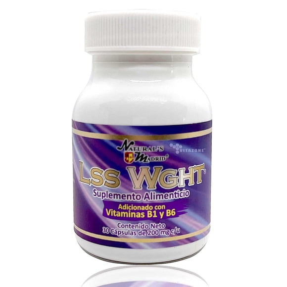 Less Weight 30 Cápsulas Natural's Madrid Vitaminas B1 B6 Natural's Madrid NMLSSWGHT