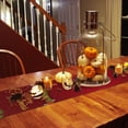 thumbnail image 4 of Christmas Table Runner-Cotton Linen- 120 Inch Holiday Dresser Scarves, Winter Snowflakes Bell Balls Pine Branches Tablerunner for Kitchen Coffee/Dining Bedroom Living Room Dinner Scarf Décor 13x120, 4 of 7