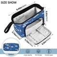 thumbnail image 3 of Fish Mouth Pencil Bag 9.45*3.74*5.9 Inches Pencil Bag Pencil Case Pencil Box Makeup Bag Suitable for Office and Study Cartoon Blue Dandelion, 3 of 7
