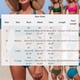 thumbnail image 3 of Traje de baño de 2 piezas para mujer, trajes de baño para mujer, traje de baño de color liso para mujer, tanga deportivo, traje de baño dividido para mujer, traje de baño de nailon, 3 of 8