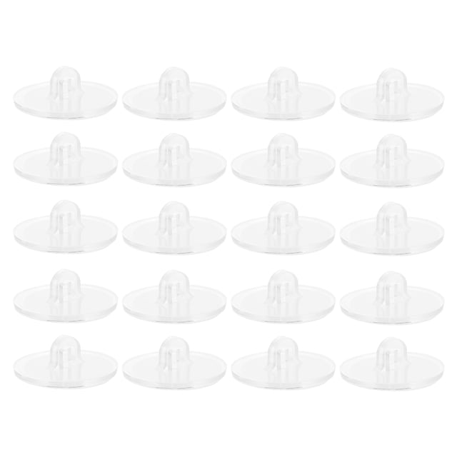 100 piezas de vicencia de succión colgante de pared de 100 piezas ganchos transparentes de disco pequeño ganchos de disco