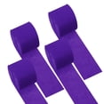 thumbnail image 1 of Unique Bargains 1.8 Inch Crepe Paper Streamer, 4 Roll 328ft Soft Paper Streamer Crepe Paper Sheet, Dark Purple, 1 of 6