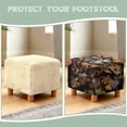 thumbnail image 6 of SCRAWLGOD Maple Leaf Wolf Print Stretch Ottoman Slipcover Folding Storage Stool Ottoman Cover Breathable Footstool Covers Slipcover Chair Covers for Living Room, 6 of 7